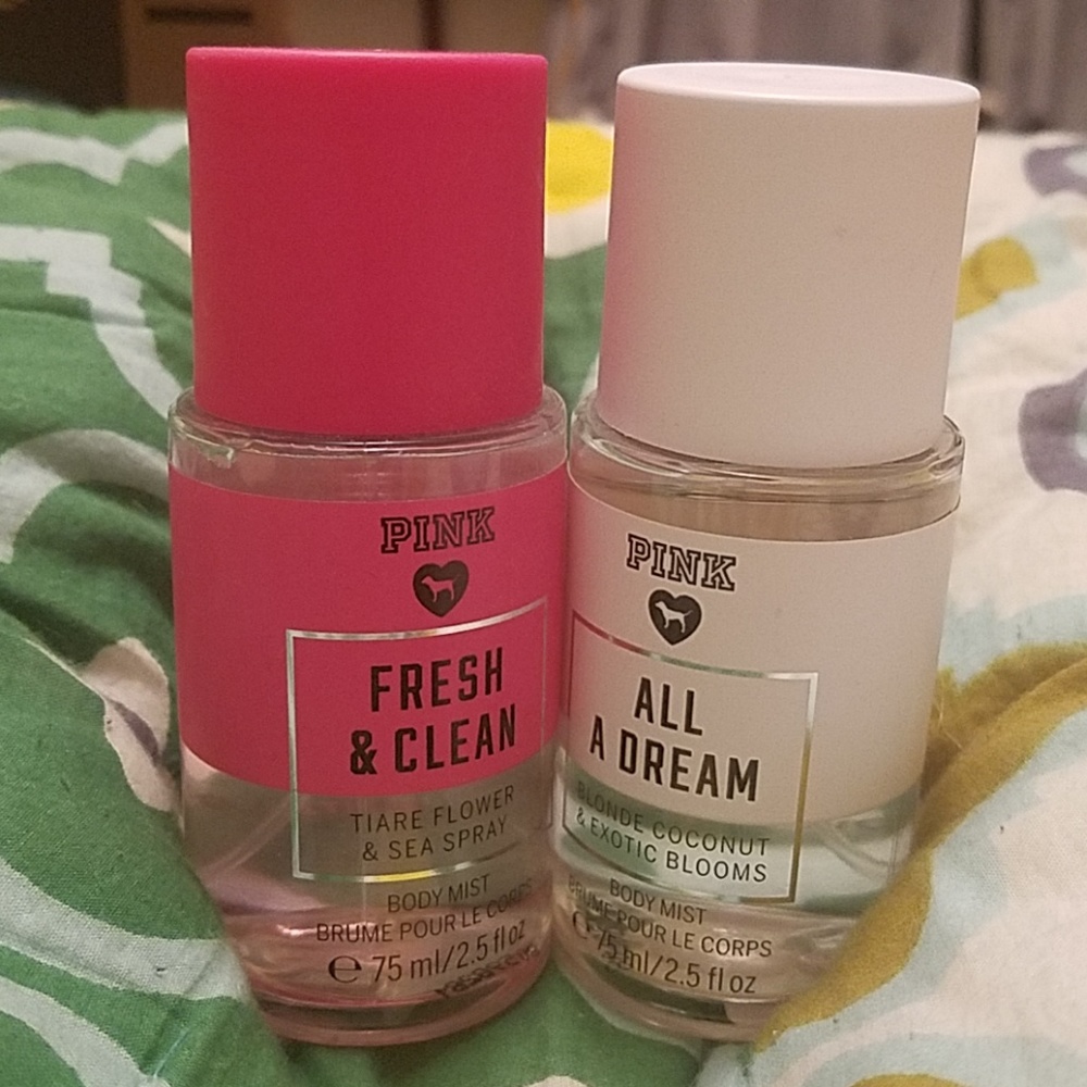 PINK All a dream/fresh & clean 2.5 oz travel spray